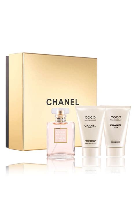 chanel mademoiselle perfume gift sets.